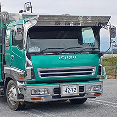 山梨県の骨材運搬